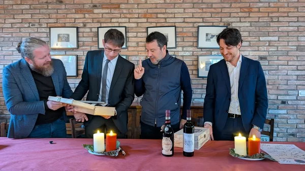 Vendemmia dei sindaci 2025 con Matteo Salvini e Alberto Stefani